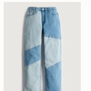 Ultra High-Rise Patchwork Dad Jeans